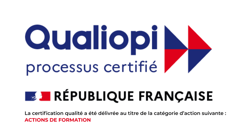 logo certification qualiopi. La certification qualité a été délivrée au titre de la catégorie action de formation